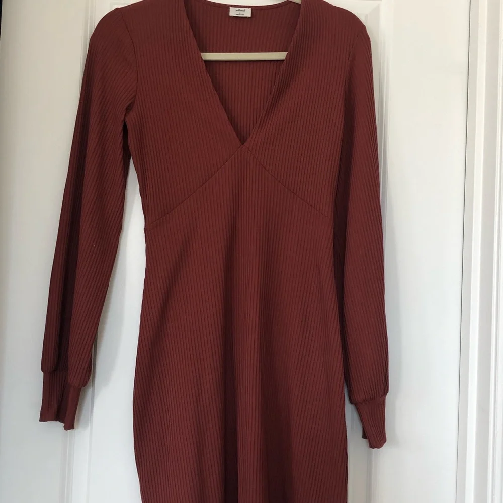 Aritzia Wilfred Jeanne dress cider gold size small - Picture 2 of 3